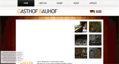 Desktop Screenshot of gasthofbauhof.com