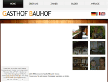 Tablet Screenshot of gasthofbauhof.com
